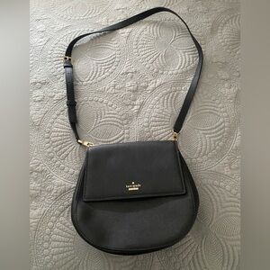 Kate Spade Black Crossbody Bag with lock clasp